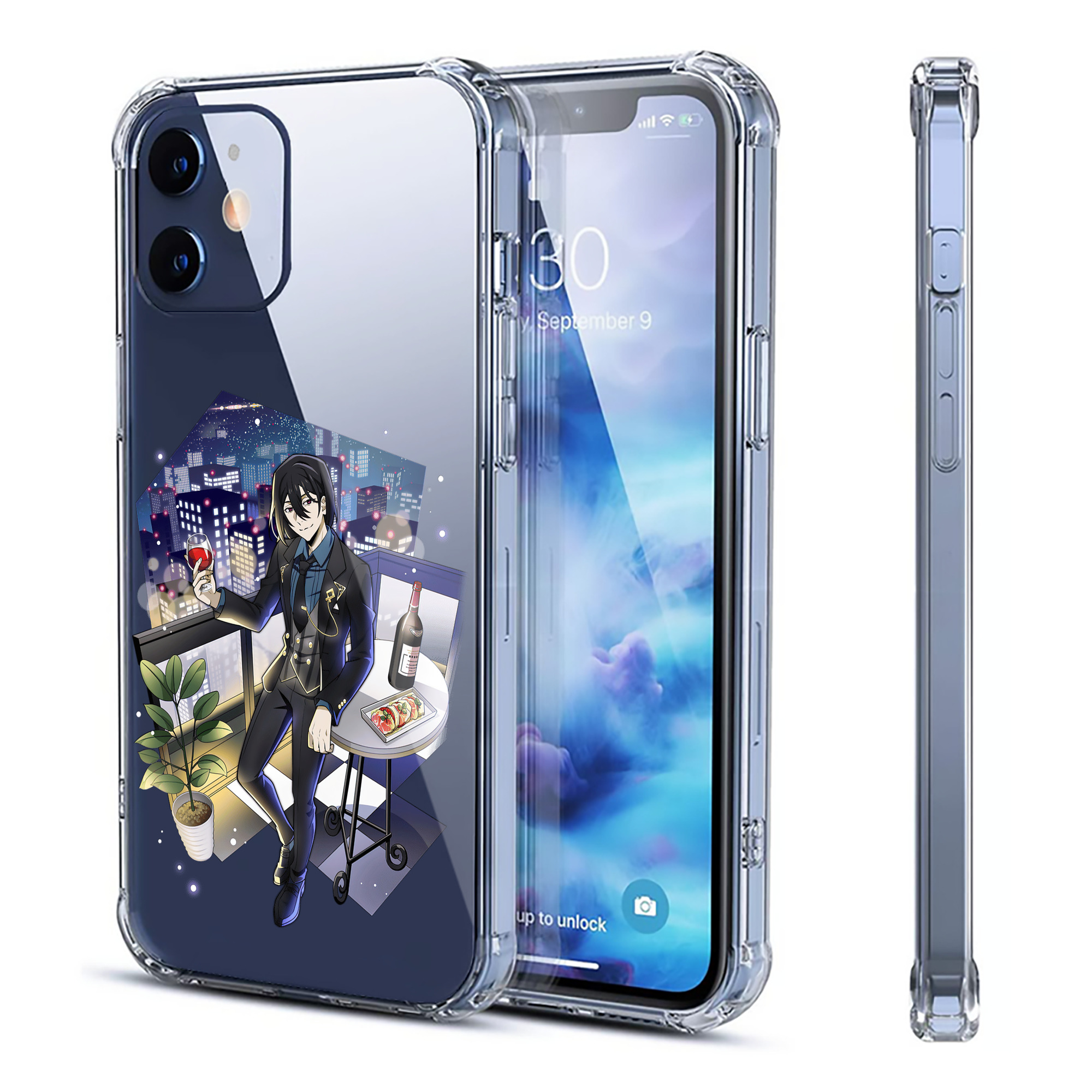 （画像用） 文豪ストレイドッグス Bungo Stray Dogs 【iPhone 12シリーズ対応】透明スマホケース（クリアソフトケース）